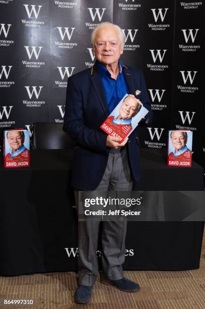 David Jason signs copies of his new book 'Only Fools and Stories' at Waterstones Piccadilly on October 22, 2017 in London, England.