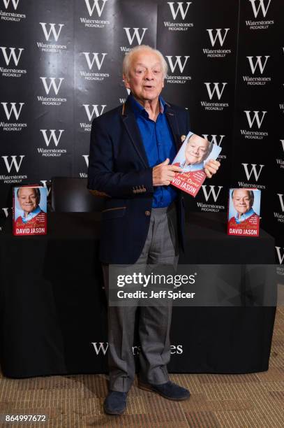 David Jason signs copies of his new book 'Only Fools and Stories' at Waterstones Piccadilly on October 22, 2017 in London, England.