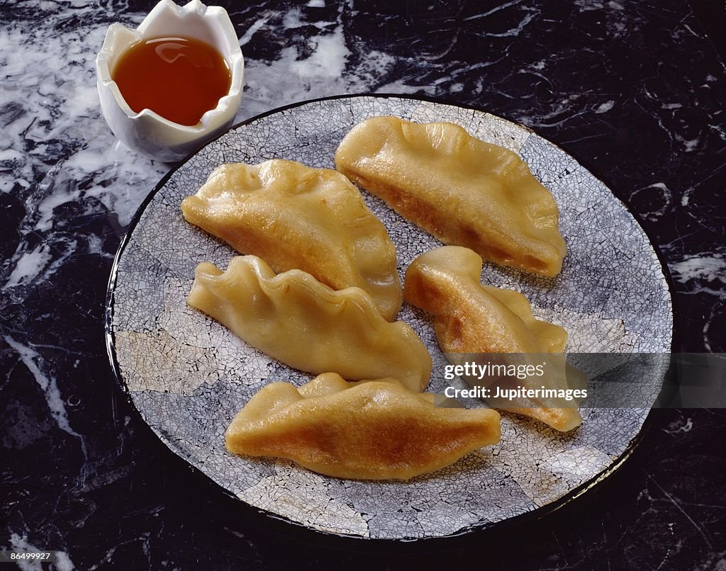 Pan fried gyoza