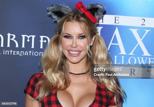 Playboy Playmate Kennedy Summers attends the 2017 Maxim Halloween party at Los Angeles Center Studios on October 21, 2017 in Los Angeles, California.