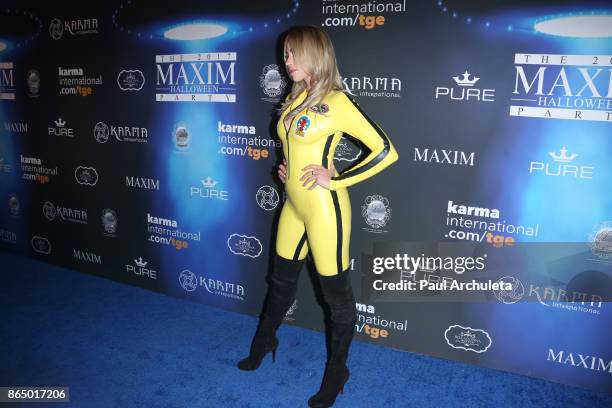 Model Khloe Terae attends the 2017 Maxim Halloween party at Los Angeles Center Studios on October 21, 2017 in Los Angeles, California.