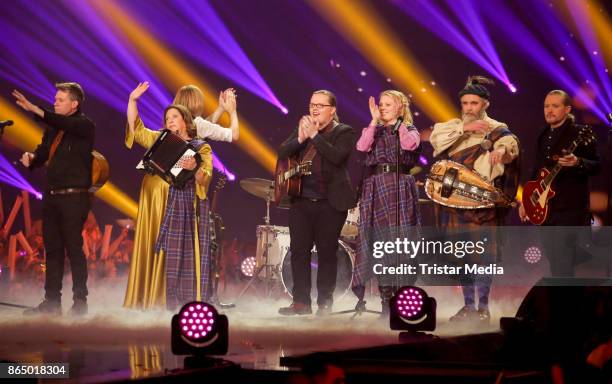 The Kelly Family perform at 'Schlagerboom - Das Internationale Schlagerfest' at Westfalenhalle on October 21, 2017 in Dortmund, Germany.