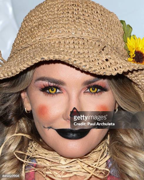 Model Emily Sears attends the 2017 Maxim Halloween party at Los Angeles Center Studios on October 21, 2017 in Los Angeles, California.