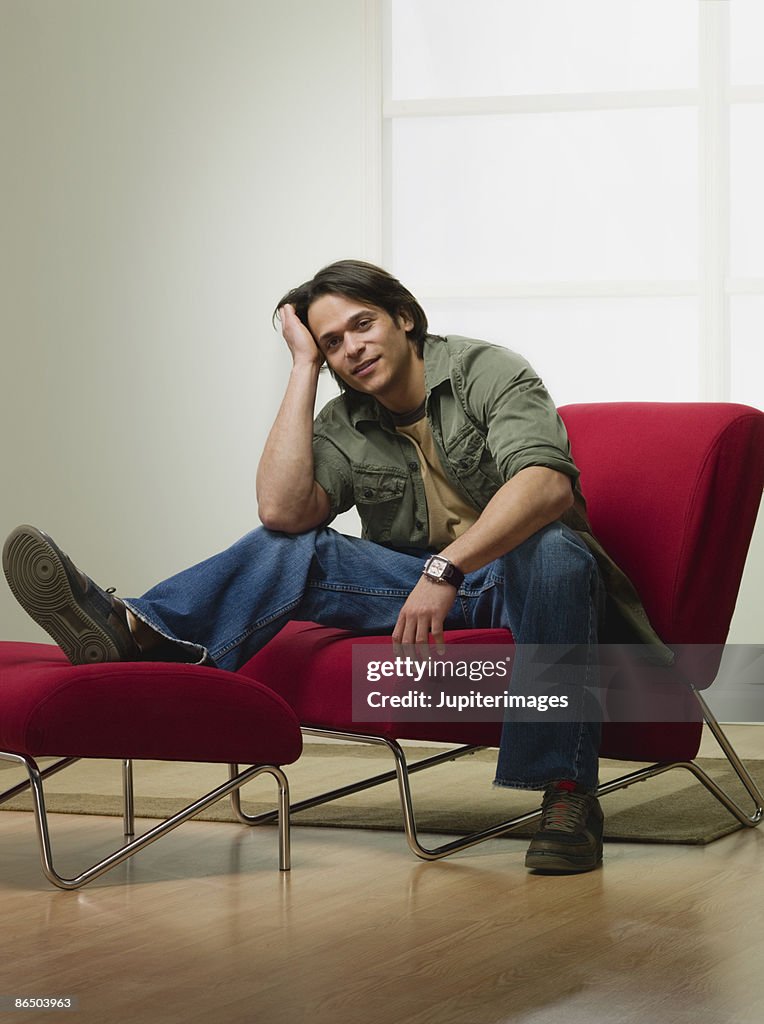 Man sitting in chair