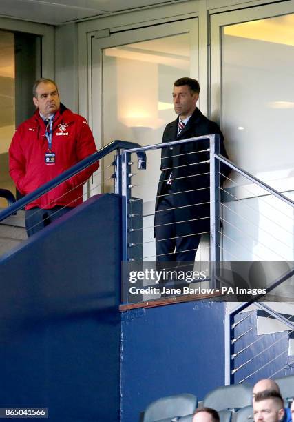 Rangers manager Pedro Caixinha after being sent to the stand during the Betfred Cup, semi-final match at Hampden Park, Glasgow.