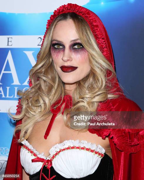 Personality / Dancer Peta Murgatroyd attends the 2017 Maxim Halloween party at Los Angeles Center Studios on October 21, 2017 in Los Angeles,...