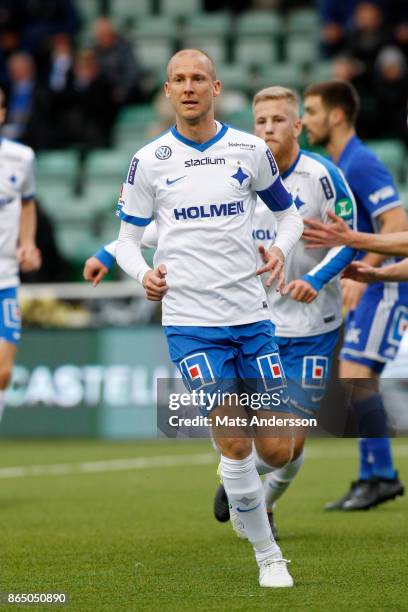 Andreas Johansson of IFK Norrkoping during the Allsvenskan match between GIF Sundsvall and IFK Norrkoping at Idrottsparken on October 22, 2017 in...