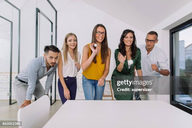 office work - table tennis ball stock pictures, royalty-free photos & images