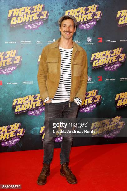 Florian David Fitz attends the 'Fack ju Goehte 3' premiere at Mathaeser Filmpalast on October 22, 2017 in Munich, Germany.