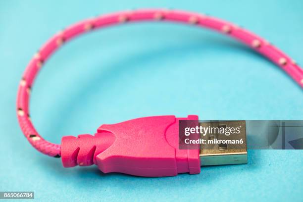 usb charger cable connector, micro usb cable - usb port stock pictures, royalty-free photos & images