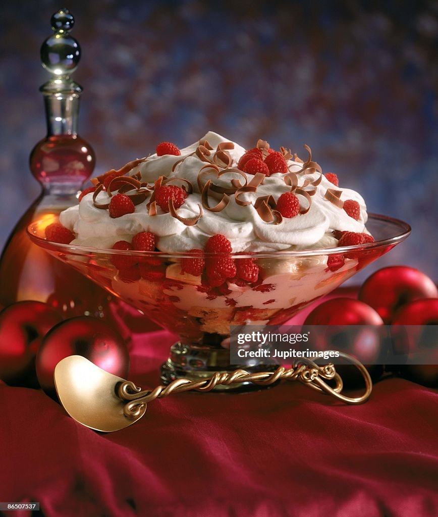 Chocolate raspberry trifle