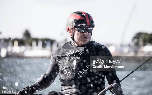 San Diego, California, USA. Race team 'Lupe Tortilla Demetrio' shown her in action during racing. Skippered by John Tomko with team mates Jonathan...