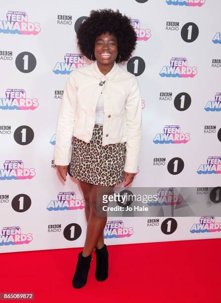 Clara Amfo attends the BBC Radio 1 Teen Awards 2017 at Wembley Arena on October 22, 2017 in London, England.