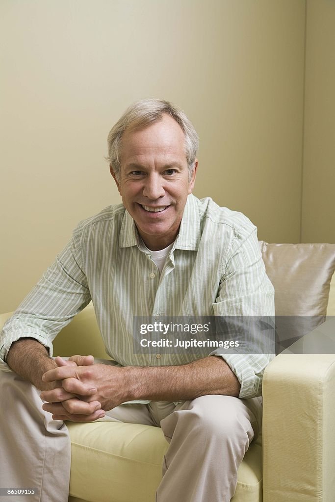 Man sitting at home