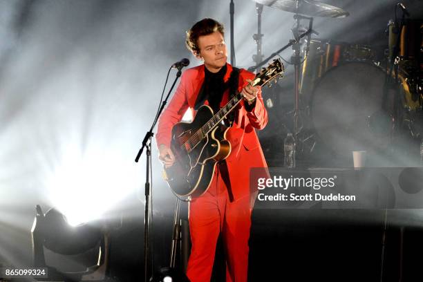 Singer Harry Styles of One Direction performs onstage during the 5th annual "We Can Survive" benefit concert presented by CBS Radio at the Hollywood...