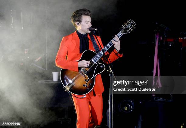 Singer Harry Styles of One Direction performs onstage during the 5th annual "We Can Survive" benefit concert presented by CBS Radio at the Hollywood...