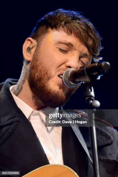 James Arthur performs on stage at the BBC Radio 1 Teen Awards 2017 at Wembley Arena on October 22, 2017 in London, England.