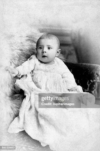 vintage image of infant - christening gown stock pictures, royalty-free photos & images