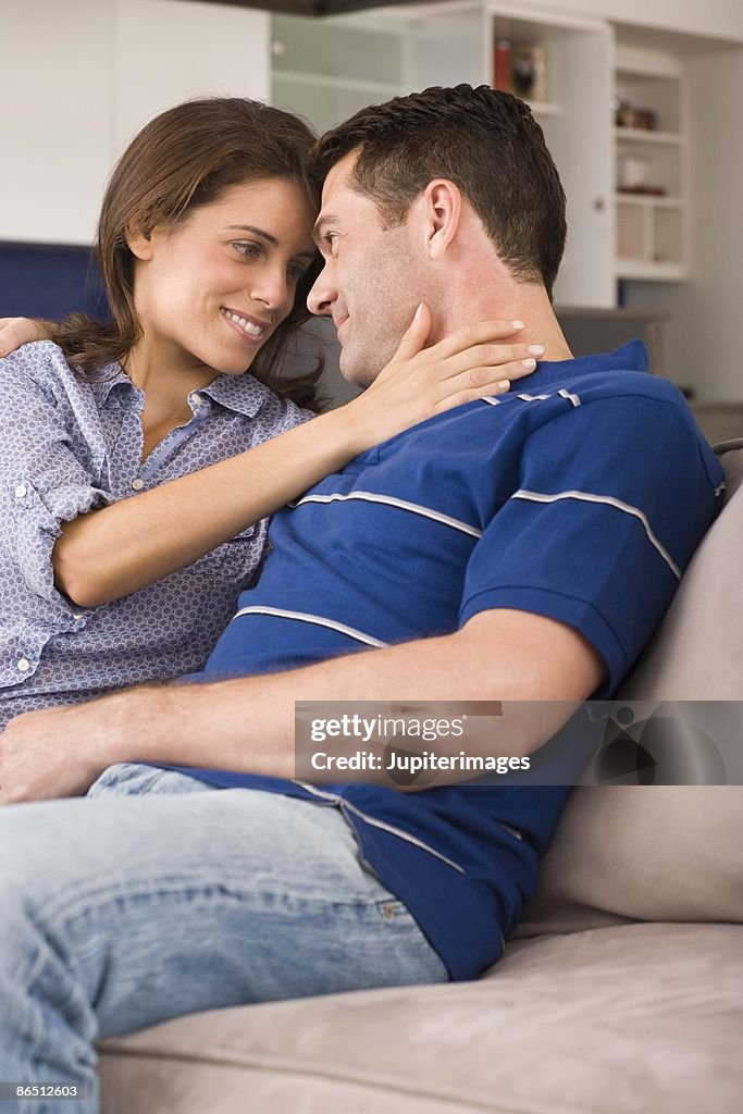 Couple relaxing together