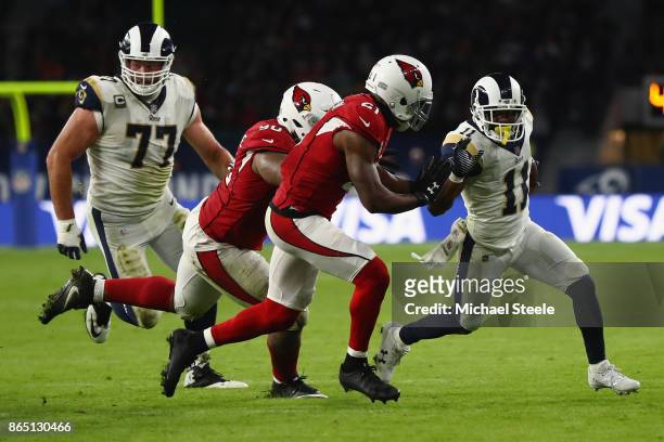 Wide receiver Tavon Austin of Los Angeles Rams during the NFL game between Arizona Cardinals and Los Angeles Rams at Twickenham Stadium on October...