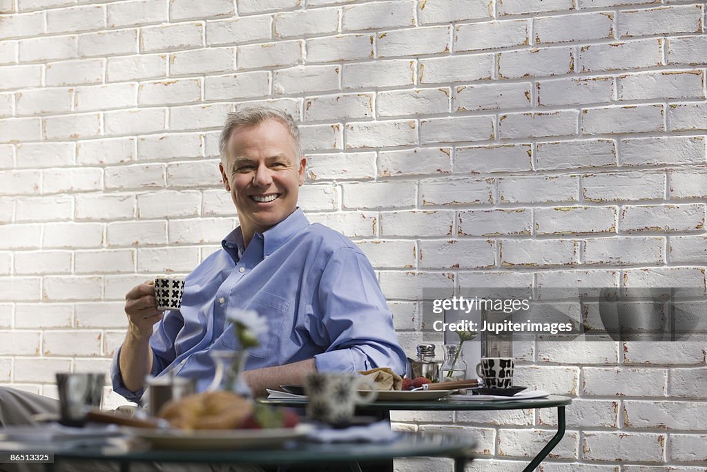 Man in restaurant