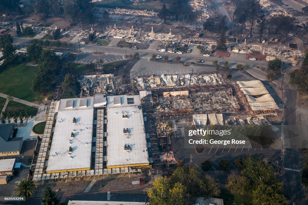 Destructive Wildfires Burn California Wine Country