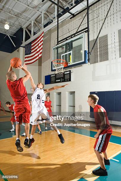 basketball game - high school basketball stock pictures, royalty-free photos & images