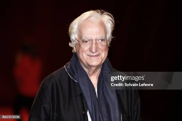 Bertrand Tavernier attends the photocall of the closing ceremony of 9th Film Festival Lumiere on October 22, 2017 in Lyon, France.