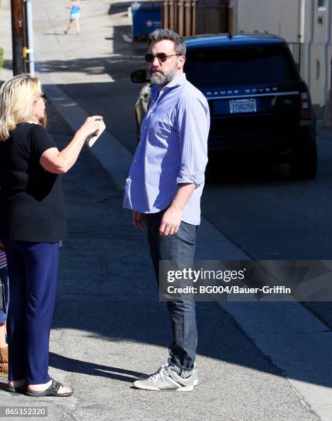 Ben Affleck is seen on October 22, 2017 in Los Angeles, California.