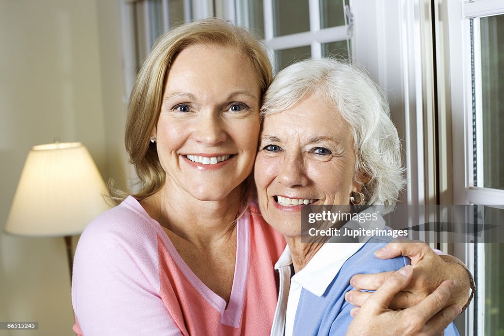 Mother and daughter portrait