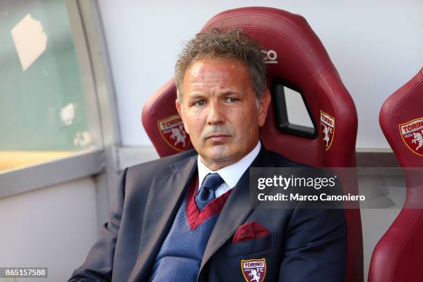 Sinisa Mihajlovic, head coach of Torino FC, looks on before the Serie A football match between Torino FC and As Roma . As Roma wins 1-0 over Torino...