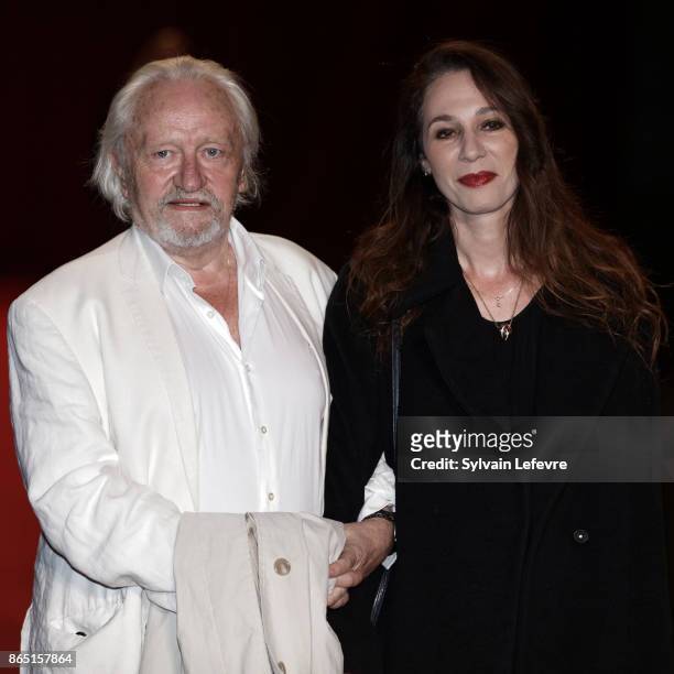 Niels Arestrup and his wife Isabelle Le Nouvel attend the photocall of the closing ceremony of 9th Film Festival Lumiere on October 22, 2017 in Lyon,...