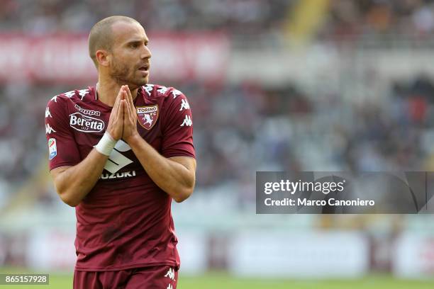 Lorenzo De Silvestri of Torino FC despairs during the Serie A football match between Torino Fc and As Roma . As Roma wins 1-0 over Torino Fc.