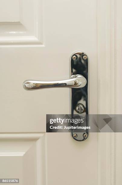 modern design handle on door - door handle stock pictures, royalty-free photos & images