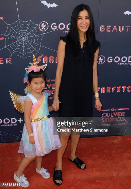 Lisa Ling and her daughter Jett Ling Song at the GOOD+ Foundation's 2nd Annual Halloween Bash at Culver Studios on October 22, 2017 in Culver City,...