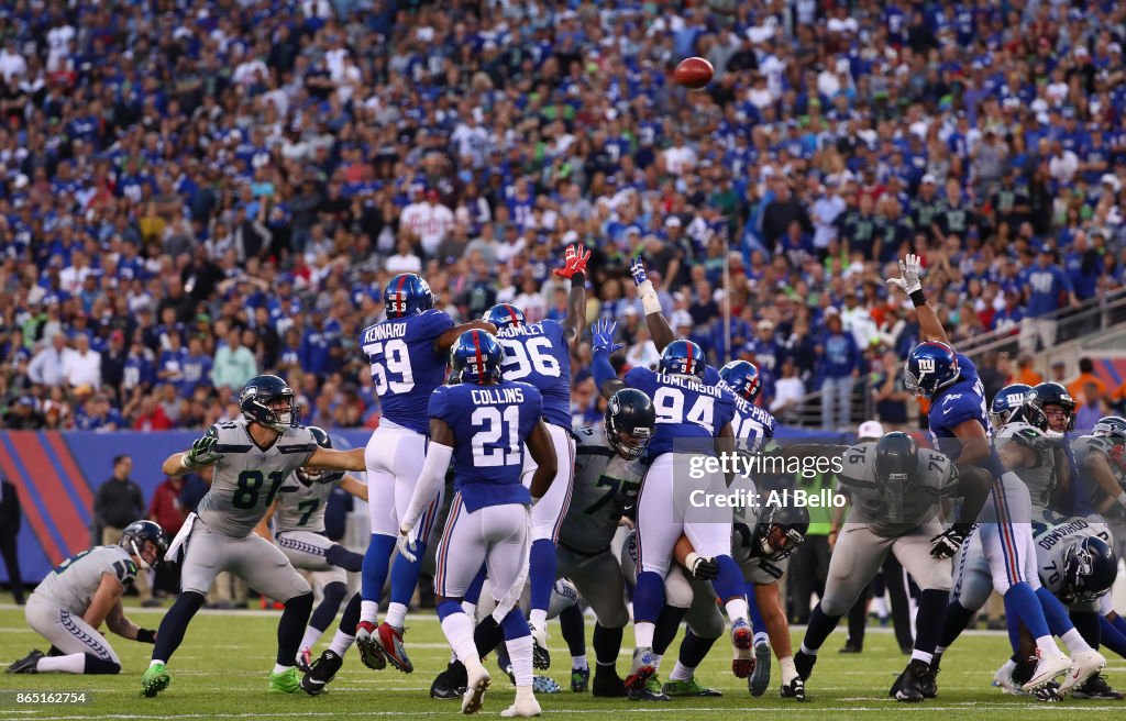 Seattle Seahawks v New York Giants