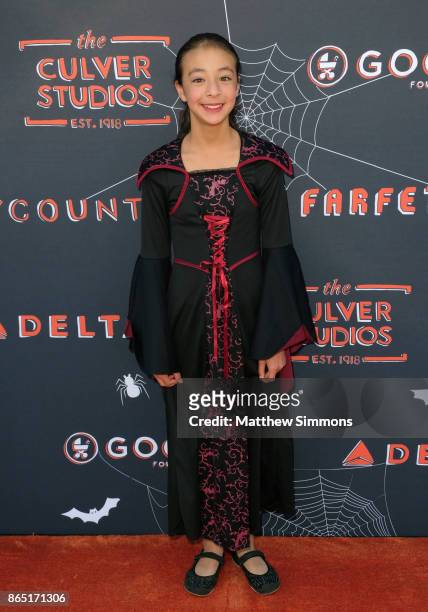 Aubrey Anderson-Emmons at the GOOD+ Foundation's 2nd Annual Halloween Bash at Culver Studios on October 22, 2017 in Culver City, California.
