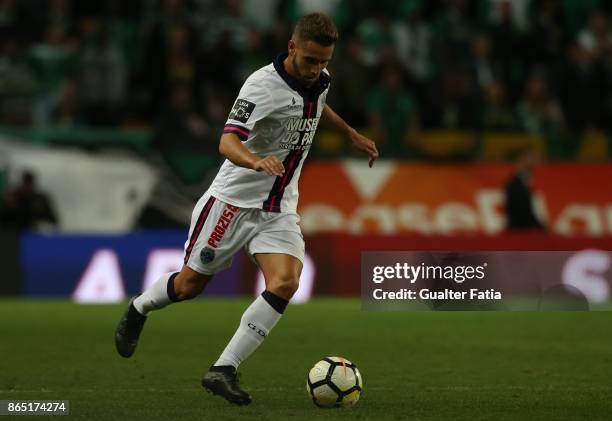 Chaves defender Paulinho from Portugal in action during the Primeira Liga match between Sporting CP and GD Chaves at Estadio Jose Alvalade on October...