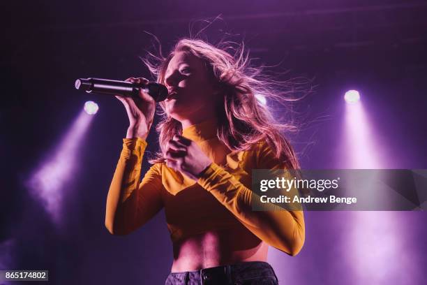 Zara Larsson performs at O2 Academy Leeds on October 22, 2017 in Leeds, England.