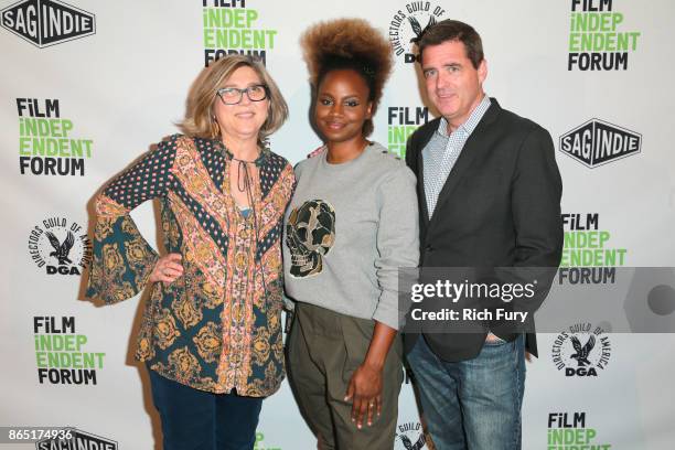 Film Independent Senior Director, Education & International Initiatives Maria Bozzi, President of Film Independent Josh Welsh and director/co-writer...