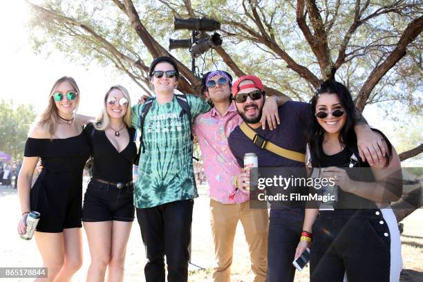 Festivalgoers seen during day 3 of the 2017 Lost Lake Festival on October 22, 2017 in Phoenix, Arizona.