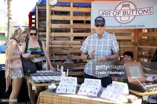 Festivalgoers seen during day 3 of the 2017 Lost Lake Festival on October 22, 2017 in Phoenix, Arizona.