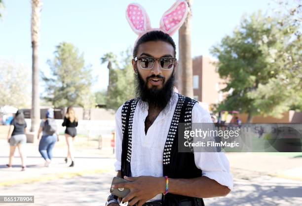 Festivalgoer is seen during day 3 of the 2017 Lost Lake Festival on October 22, 2017 in Phoenix, Arizona.