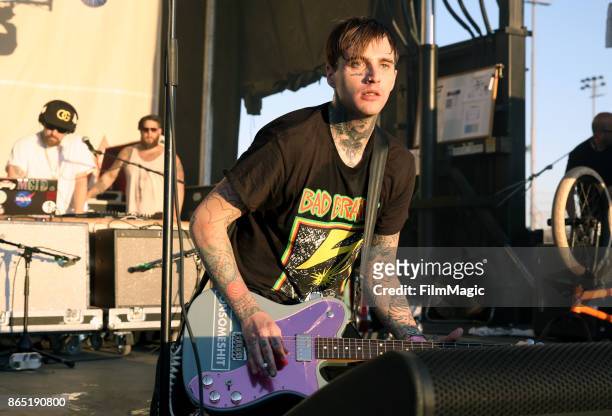 Johnny Stevens of Highly Suspect performs at Echo Stage during day 3 of the 2017 Lost Lake Festival on October 22, 2017 in Phoenix, Arizona.