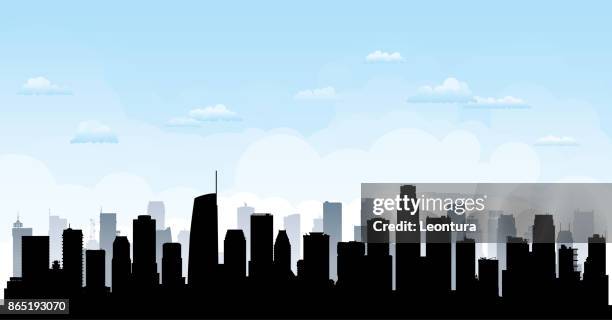 los angeles (all buildings are complete and moveable) - beverly hills california stock illustrations