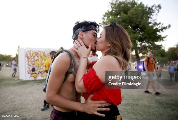 Festivalgoers seen during day 3 of the 2017 Lost Lake Festival on October 22, 2017 in Phoenix, Arizona.