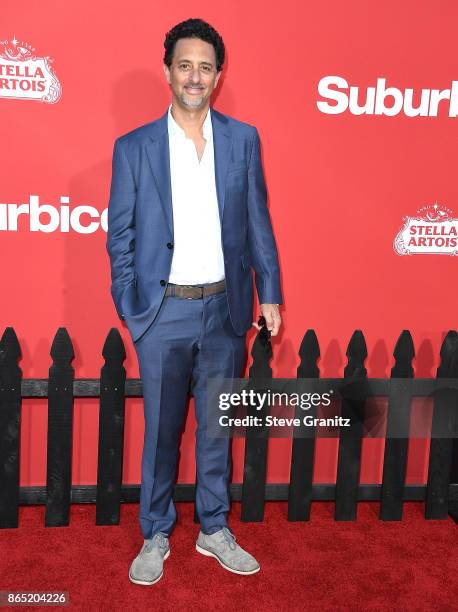 Grant Heslov arrives at the Premiere Of Paramount Pictures' "Suburbicon" at Regency Village Theatre on October 22, 2017 in Westwood, California.