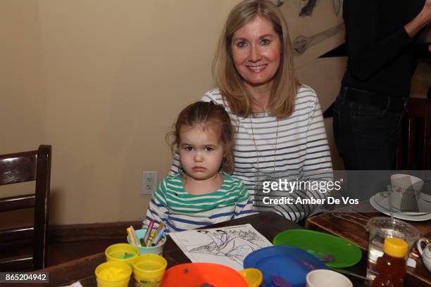Nancy Friedlander and Gabriel Friedlander attend a Fall Afternoon Tea Party on October 22, 2017 in New York City.