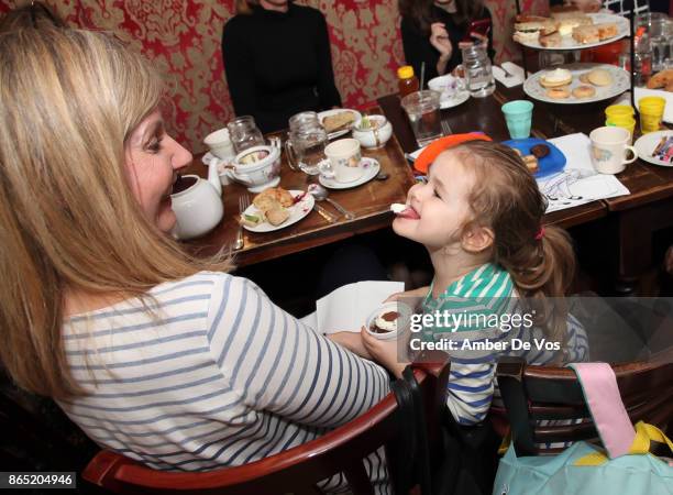 Nancy Friedlander and Gabriel Friedlander attend a Fall Afternoon Tea Party on October 22, 2017 in New York City.