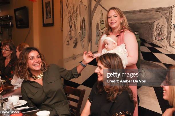 Chastity Sullivan, Sophia Ovanessian, Susan Arndt and Lela Arndt attend a Fall Afternoon Tea Party on October 22, 2017 in New York City.